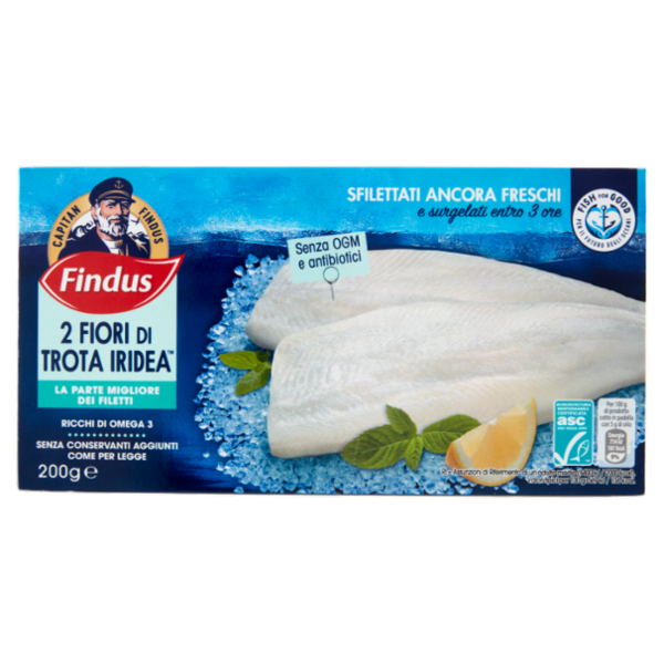 Capitan Findus 2 Fiori di Trota Iridea 200 g