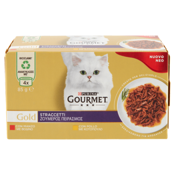 PURINA GOURMET Gold Straccetti Manzo / Pollo 4 x 85 g