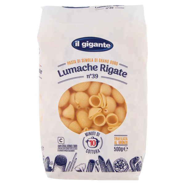 IL GIGANTE Lumache Rigate n°39 500 g