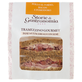 Storie Di Gastronomia Tramezzino Gourmet Farcito Pollo Al Forno, Bacon e Pomodoro 2x80 g