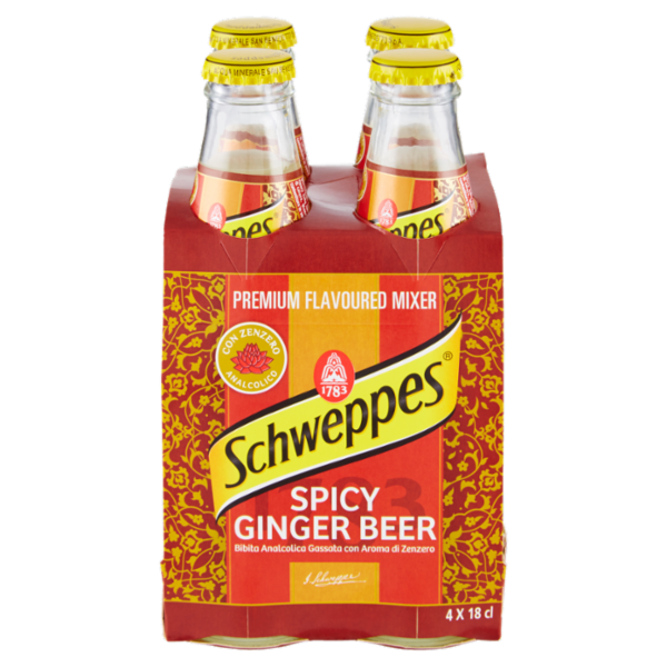Schweppes Spicy Ginger Beer 0,18 L ow x4