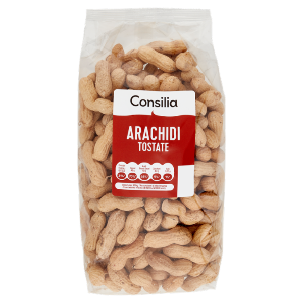 Consilia Frutta Secca Arachidi Tostate in Guscio 500 g