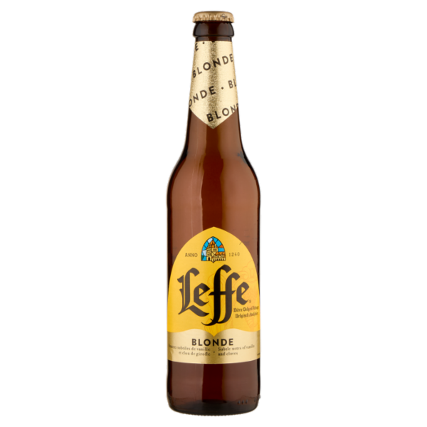 LEFFE Blonde Birra bionda belga d'abbazia doppio malto bottiglia 50cl
