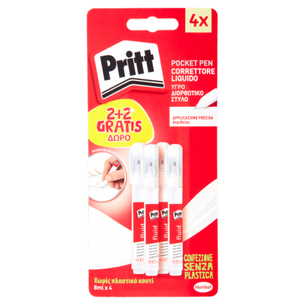 PRITT correttore Pocket Pen 4 x 8 ml