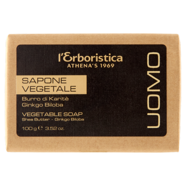 l'Erboristica Uomo Sapone Vegetale Burro di Karitè Ginkgo Biloba 100 g