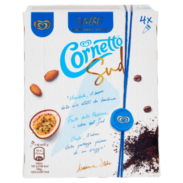 Cornetto Algida Sud Stellati Marianna Vitale 4 x 57 g