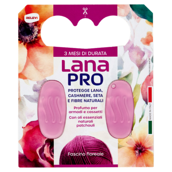 Relevi Lana Pro Profumo per armadi e cassetti Fascino floreale 2 x 3,2 g