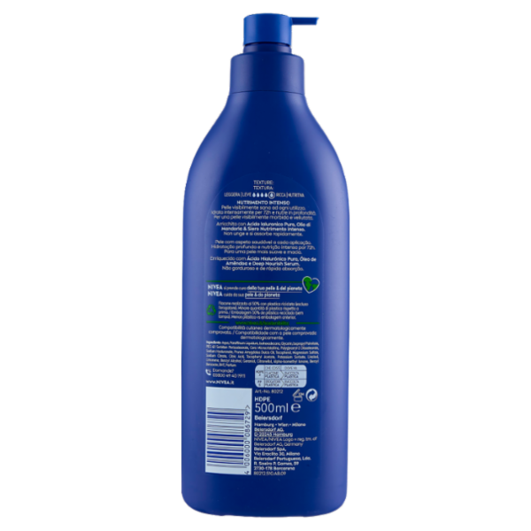 Nivea Crema Corpo Nutriente Pelle secca o molto secca 500 ml