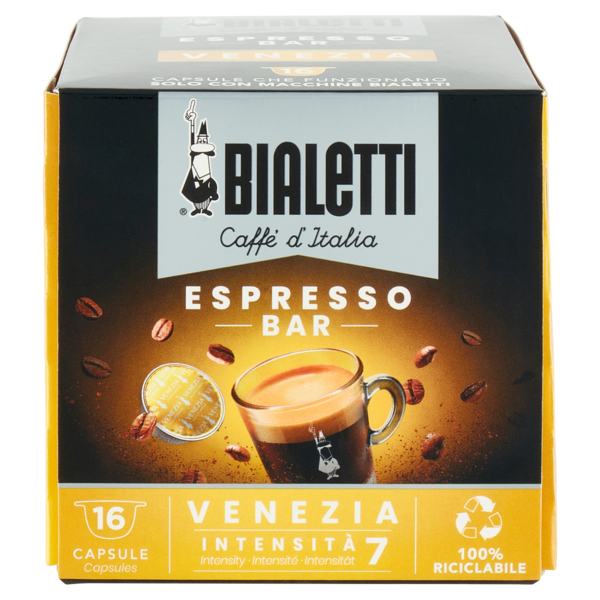 Bialetti Caffè d'Italia Espresso Bar Venezia 16 Capsule 112 g
