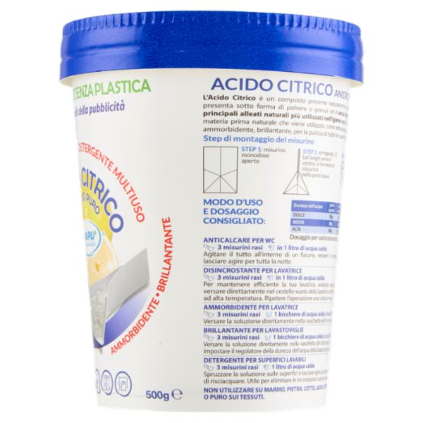 Smapiù Acido Citrico Anidro Puro 500 g