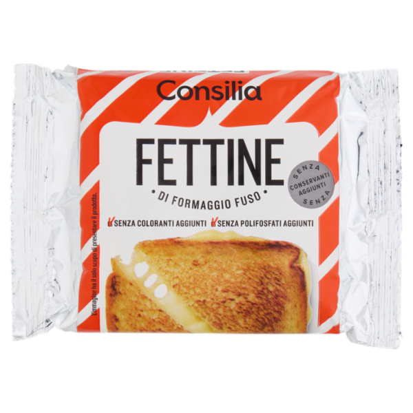 Consilia Fettine di Formaggio Fuso 8 Fette 200 g