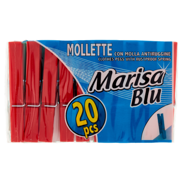 Marisa Blu Mollette con Molla Antiruggine 20 pz