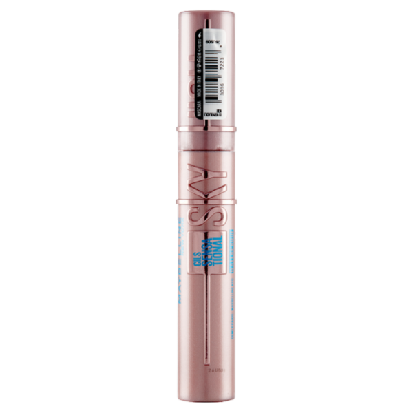 Maybelline New York Mascara Waterproof Ciglia Sensazionali Sky High, Nero, 7.2 ml