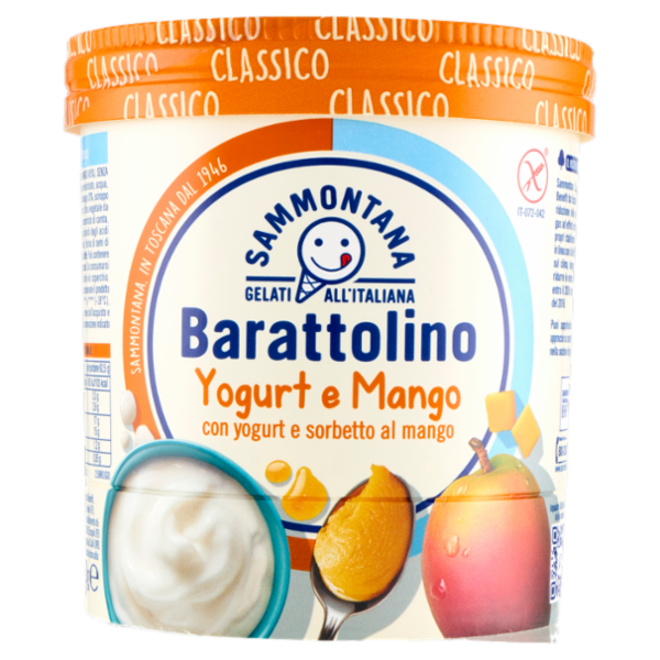 Sammontana Barattolino Classico Yogurt e Mango 500 g