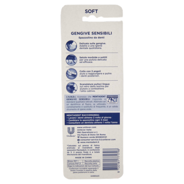 Mentadent Gengive Sensibili Soft 3+1 Gratis *