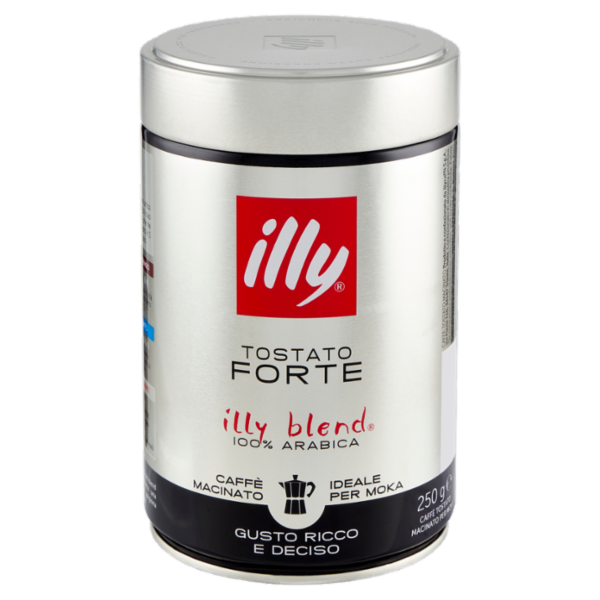 illy Tostato Forte Caffè Macinato Ideale per Moka 250 g