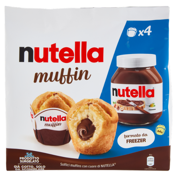 nutella muffin 4 pezzi 264 g