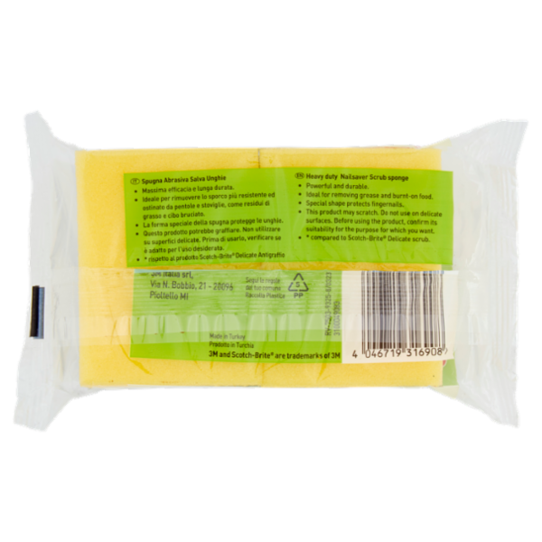 Scotch-Brite® Power Classic Spugna Salva Unghie 2 pezzi