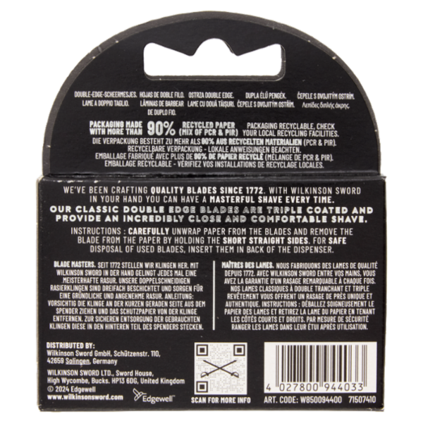 Wilkinson Sword Double Edge confezione di 10 lame