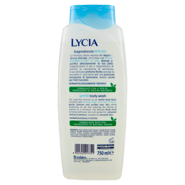 Lycia bagnodoccia delicato Acqua Micellare e Fiori di Loto 750 ml