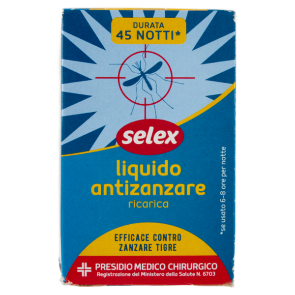 Selex Insetticida Liquido Antizanzare Ricarica per Elettroemanatore 33 ml