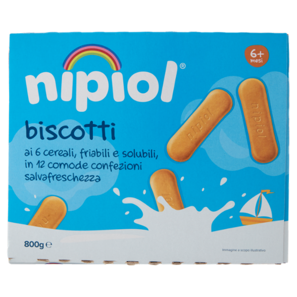 nipiol biscotti ai 6 cereali 800 g