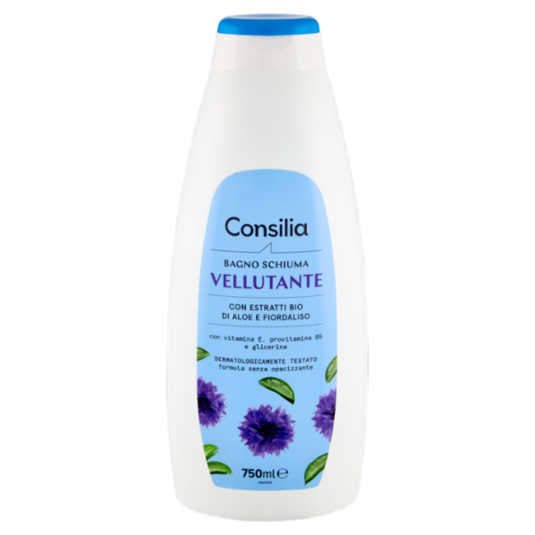 Consilia Bagno Schiuma Vellutante Aloe e Fiordaliso 750 ml