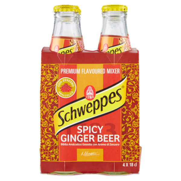 Schweppes Spicy Ginger Beer 0,18 L ow x4
