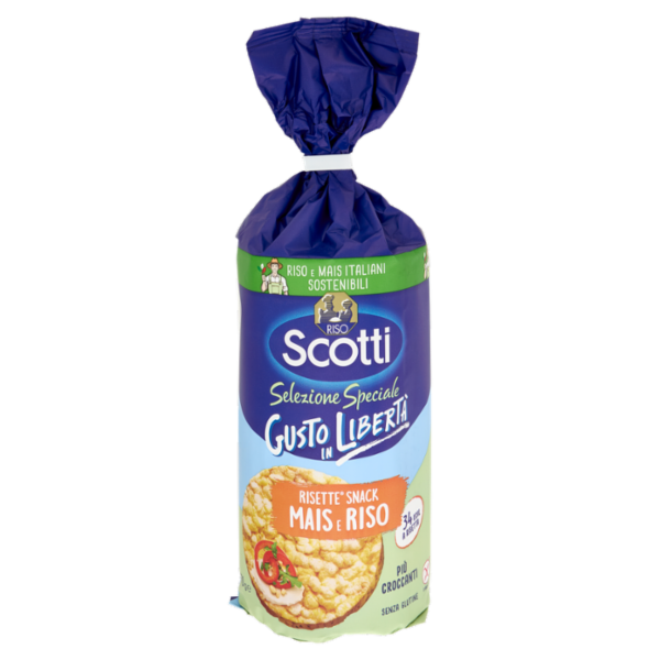 Riso Scotti Selezione Speciale Gusto in Libertà Risette Snack Mais e Riso 150 g