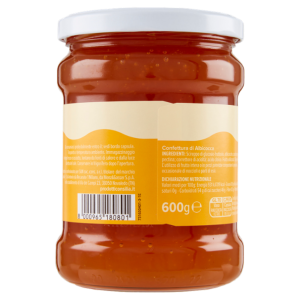 Consilia Confettura di Albicocche 600 g