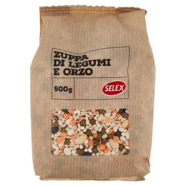 Selex Legumi e Cereali Secchi Misto per Minestrone d'Orzo 500 g