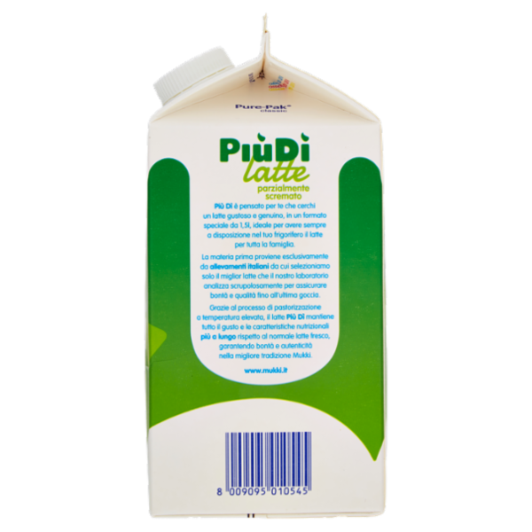 Mukki Più Dì latte parzialmente scremato 1,5 L