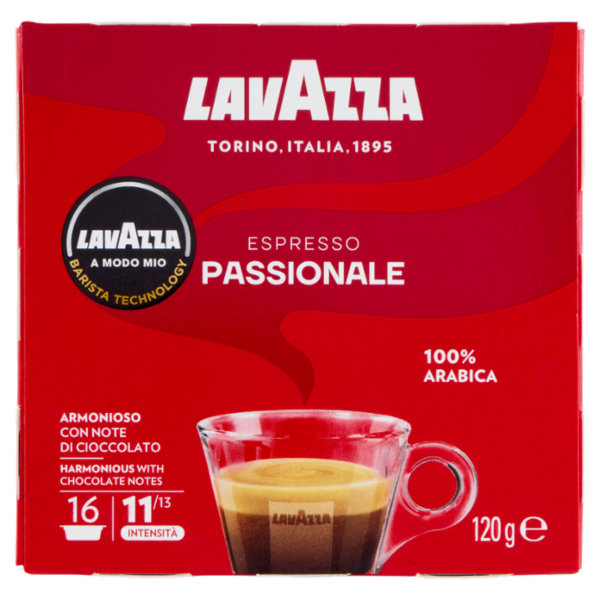 Lavazza A Modo Mio Espresso Passionale 16 Capsule 120 g