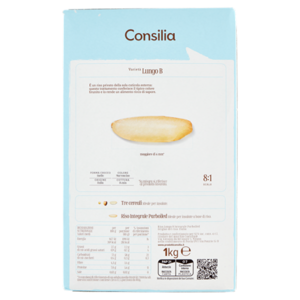 Consilia Riso Integrale Parboiled 1 kg