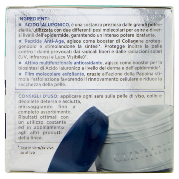 Clinians Intense A Lifting Rughe Notte Trattamento Antirughe Acido Ialuronico 50 mL
