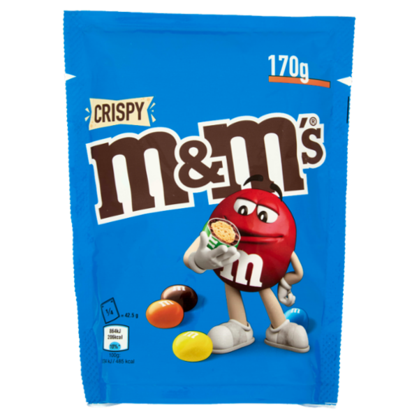 M&M's Snack Crispy Confetti al Cioccolato con Riso Soffiato 170 g
