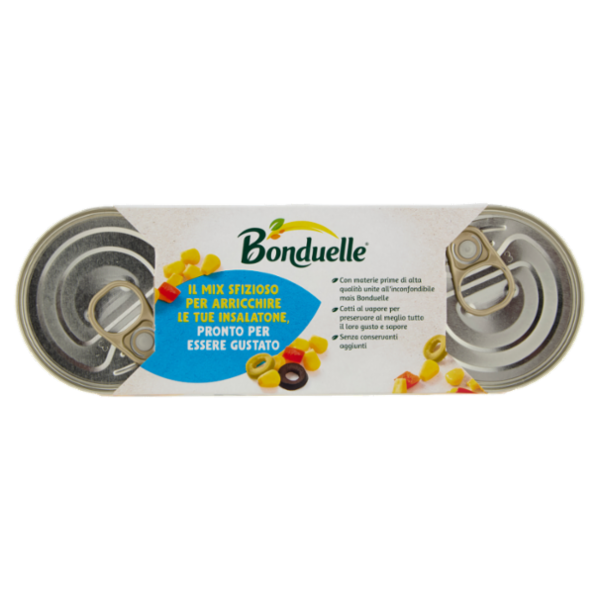 Bonduelle Mais Mix Mais, Olive e Peperoni 3 x 170 g