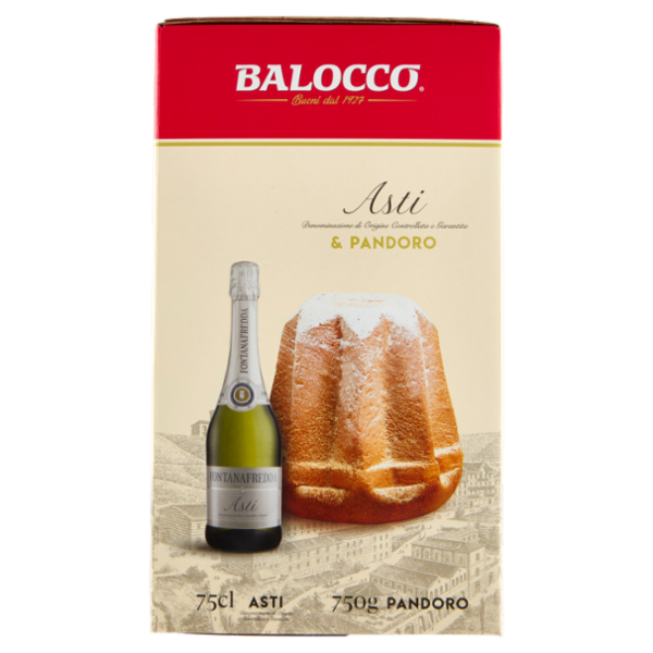 Balocco Fontanafredda Asti DOCG 75 cl & Pandoro 750 g