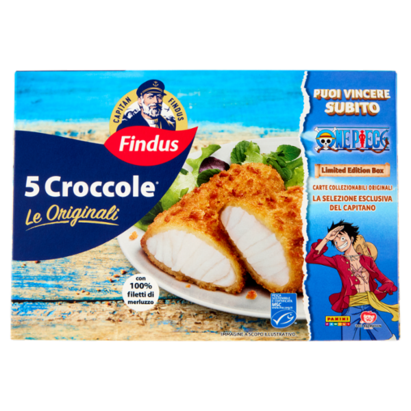 Capitan Findus 5 Croccole con 100% Filetti di Merluzzo - Le originali 540 g