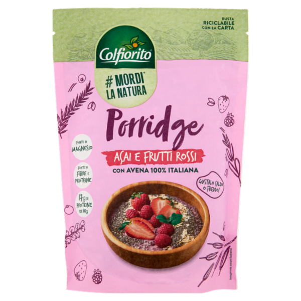 Colfiorito #Mordi la Natura Porridge Açai e Frutti Rossi 250 g