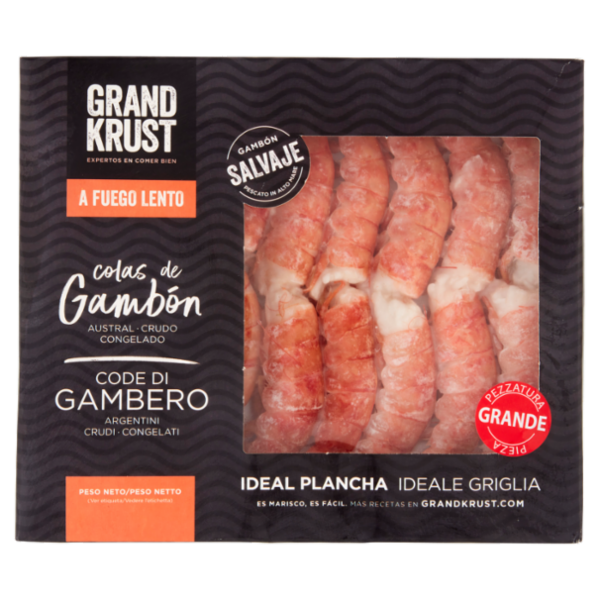 Grand Krust Code di Gambero Argentini Crudi Congelati Pezzatura Grande 400 g