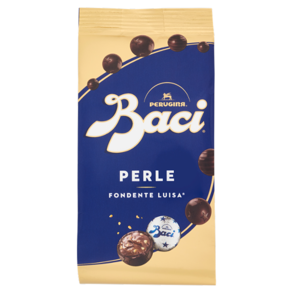 BACI PERUGINA Perle Cioccolatini Fondenti ripieni alle Nocciole Sacchetto 154g