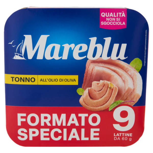 Mareblu Tonno all' Olio di Oliva 9 x 60 g
