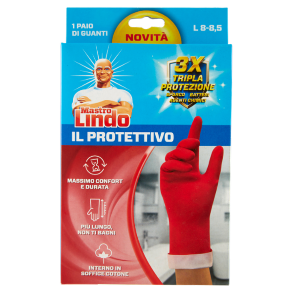 Mastro Lindo il Protettivo Guanti L 8-8,5 1 Paio