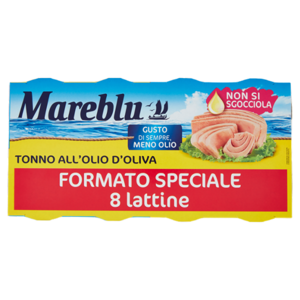 Mareblu Tonno all'Olio d'Oliva 8 x 60 g