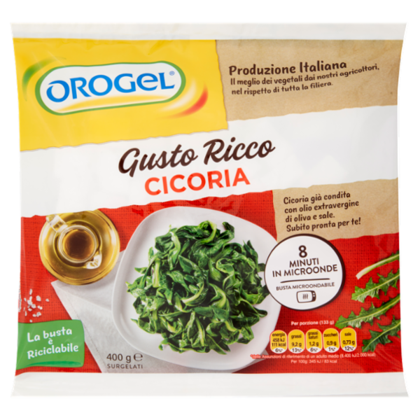 Orogel Gusto Ricco Cicoria Surgelati 400 g