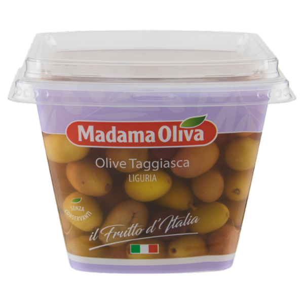 Madama Oliva il Frutto d'Italia Olive Taggiasca Liguria 330 g