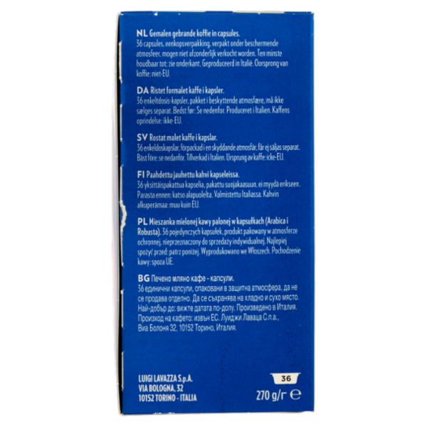 Lavazza A Modo Mio crema e gusto Dolce 36 Capsule 270 g