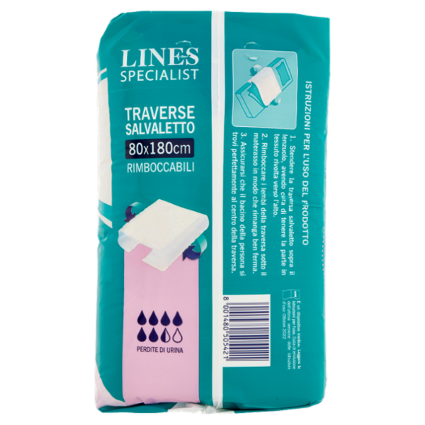 Lines Specialist Traverse Salvaletto 80x180cm Rimboccabili 13+2 pz