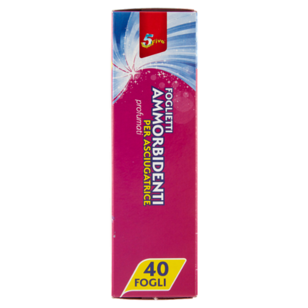 Super5 Foglietti Ammorbidenti per Asciugatrice profumati 40 pz